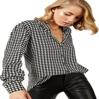 Bluze za žene Moda, Ležerne tipke s dugim rukavima dolje majice, XS-2XL