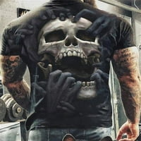 3D grafičke majice lubanje za muškarce smiješne tiskane majice kratkih rukava