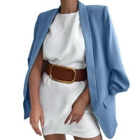 Meuva ženska elegantna sportska jakna s dugim rezervacijama s naboranim rukavima slim fit elegantna