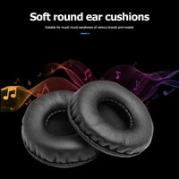 Kotyreds Mekane PU proteinske pjene slušalice za kožu Earpads okrugli slušalice Zamijenite jastuke