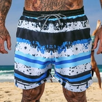 Lilgiuy muške plažne kratke hlače modna ljetna boja Ispis Udobne plivanja Plivanje