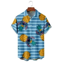Disney Stitch Havajska košulja, Funny Stitch Bock Majica, Filmovi Lilo & Stitch Dugme Majica, Božićni