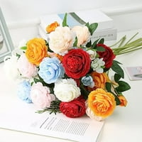 Umjetni cvjetni aranžman, lagana njega umjetni božurni umjetnički svileni cvijet za vjenčani ukras cvijeta