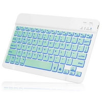 U lagana ergonomska tastatura sa pozadinskim RGB svjetlom, višestrukim tankom punjivom tipkovnicom Bluetooth