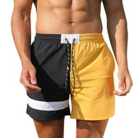 Pgeraug muns tresenje trend trendova mladost DutterFitness trčanja Kratke hlače za kratke hlače za muškarce Yellow XL