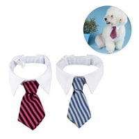 Kućni ljubimci Dog mačke kravate Stripe dizajn štene Podesiva kravata ovratnika