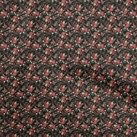 Onuone pamučne kambrske crne tkanine cvjetni opseg opskrbe Ispiši šivanje tkanine sa dvorištem širom