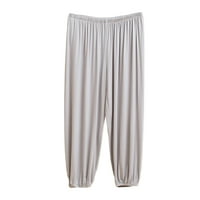 Paille dame elastične struke duge joge hlače istezanje harem pantnih boja Sport pantalone dno svijetlo siva l