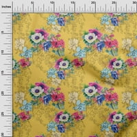 Onuone pamučno kamebric srednje žuta tkanina cvijet umjetnička diy odjeća prekriva tkanina za ispis tkanine sa širokim dvorištem