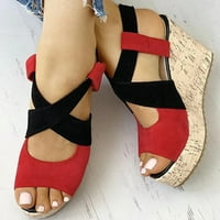 Sandale za žene Dame Fashion Solid Creves Ležerne prilike za ručke Rimljene cipele Sandale Sandale Stanovi