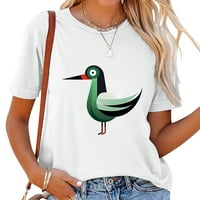 Cartoon Hummingbird Priroda Životinjska ljubitelj ptica Ženska ljetna grafička majica, Ležerni i Trendy Top za bilo koju priliku