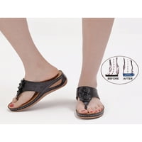 Zodanni dame ugodne otvorene nožne flip flops dame unutarnje i vanjske platforme modne sandale za klin