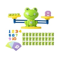 Montessori Frog Balance Math Game Učenje aktivnosti Edukativne igračke Broj brojanje igračaka za djecu Pokloni zelene težine