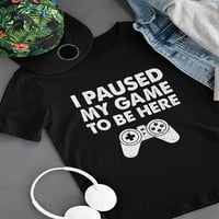 Unise Gamer majica za djecu - Zastao sam i igrati ovdje Dizajn - Jedinstveni poklon za ljubitelje igranja - video igara Tema za dječake i djevojke