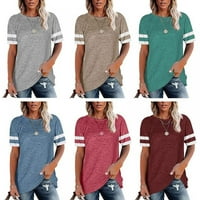 Yinrun majice za ženske majice Ženske majice Dame vrhovi majice kratkih rukava za žene Camisas de mujer