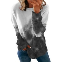Ženska modna ispisana dukserica s posadom dugih rukava pulover dugih rukava
