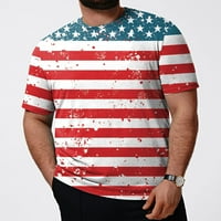 Muška majica majice majice za muškarce, muške američke zastave Dnevne majice kratkih rukava mišića majica