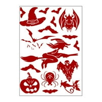 Noć vještica printova Dekor zidne naljepnice Početna DIY naljepnice za prozor Halloween ukrasi za Noć