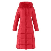 Ženski zimski kaput pamučna odjeća u zimi zadebljala velika ovratnica velika veličina preko koljena