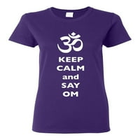 Dame se drže smireno i recite da je Hindu Sanskrit simbol DT majica