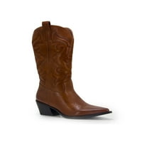 Difumos Womens Western Cipel Rodeo Cowboy Boots Modna vožnja Boot Brown 7.5