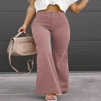 Ženski bootcut hlače visokog uspona Classic Stretch Skinny Jeans Causel Comfy opremljeni plus veličine