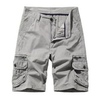 Leesechin ponude za muškarce Casual Pure Boja na otvorenom Pocket plaža Radni pantalone hlače na klirensu