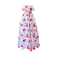 ManXivoo mini haljina Ženska ležerna ljetna cisterna Vrhunska dužina koljena bez rukava Mini Print Pleated