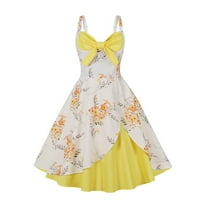 Padort haljina za žene Ženska haljina za sunčanje na suncu Žuta, XL
