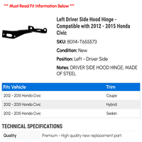 SREDNJA HIGE HIGE DRIVE DRIVE - kompatibilan sa - Honda Civic 2014