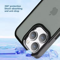 iPhone PRO MA Clear Prozirna futrola Čvrsta lagana tanka Staklona prozirna futrola za iPhone Pro max,
