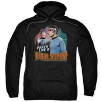 Star Trek - zabava poput vulkana - povukli hoodie - x-velik