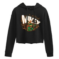 Tinejdžerski mutant Ninja kornjača Mutant Mayhem - Sketch Mikey - Juniors obrezan pulover Hoodie
