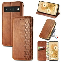 Dizajniran za Google Pixel Case, Retro PU kožna novčanica Telefon sa nosačem kreditne kartice Zaštitni