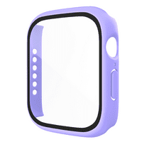 Epacks tvrdi futrola sa kaljenim zaštitnim zaštitnikom stakla kompatibilan s Apple Watch serijom, ultra tankim općim zaštitnim zaštitnim poklopcem otpornim na ogrebotine za IWATCH S7, lavanda