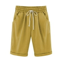 Lopecy-Sta Ženski ljetni čvrsti pet bodova Velike veličine pamučne pantalone casual pantalone štedne