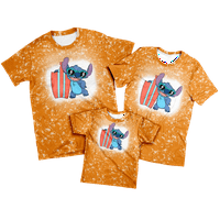 Unise crtani majica Lilo & Stitch tiskani opušteni-fit casual s kratkih rukava poliesterski posada Crta Fahion majica Poklon za dječake Djevojke Žene Muškarci