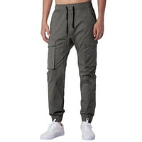 CLLIOS muške teretne hlače velike i visoke multi džepove Hlače Radne taktičke pantalone Lounge Travel Terrove Hlače