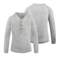 Uorcsa novi proizvod dugačak jesen i zimski pulover prozračan modni pleteni muški džemperi sivi
