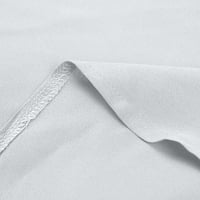 Asdoklhq majice kratkih rukava za žene čišćenje Ženske ljetne košulje Zip Ležerne tuničke V-izrez za
