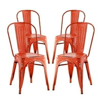 Šetalište set stolice za objedovanje, crvena