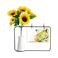 Elegantna ruralna cvjetna umjetna suncokret vaze boca blagoslovca