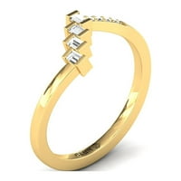 Personalizirani zlatni prsten, 10k žuto bijeli kvadratni prsten, obljetni poklon, poklon za djevojku