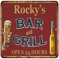 Rocky's Crvena bara i roštilj Rustikalni znak DECOR 208120045388