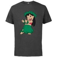 Disney Lilo & Stitch Hula Dance - Pamučna majica kratkih rukava za odrasle - CHUSTROMIZIRANO-CHARCOAL
