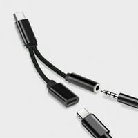 Taize adapter USB C to AU priključak Aluminijski aluminijski aluminijski audio kabel za slušalice za muziku