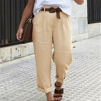 Riforla ženske hlače ženske modne casual hlače Čvrsto boje džepom labave hlače plus veličine hlače kaki xxl