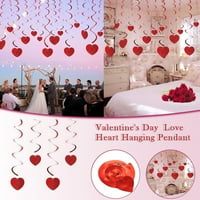 Takeoutsono dekoracija zaljubljenih za Valentinovo Ljubav Srce Viseći nizu Zidni ukras Ljubav Srce