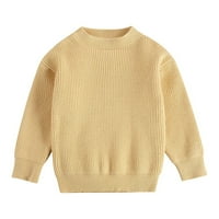 Aaiyomet Boys Dukseri pulover za pletenje Toddler Baby Crewneck bluza dugačak džemper topli dečko