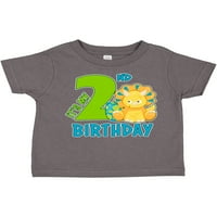 Inktastic je moj drugi rođendan s dinosaur poklonom dječakom majicom ili majicom za djecu Toddler